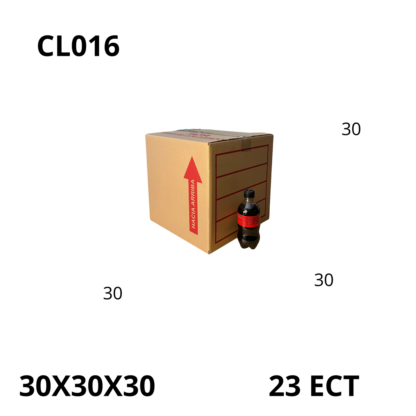 Caja Pegada Mediana de Cartón Corrugado Sencillo Kraft 30X30X30 cm 23 ECT - 25 piezas por paquete, perfectas para envíos, almacenamiento y mudanzas. Ofrecen protección, resistencia y excelente precio.