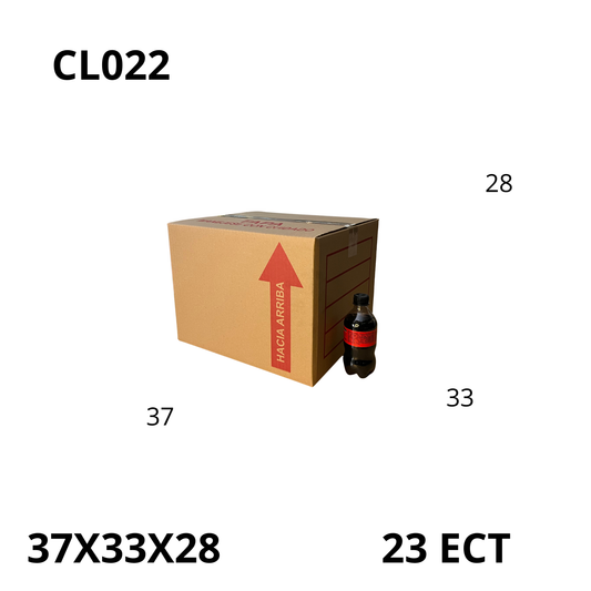 Caja Pegada Mediana de Cartón Corrugado Sencillo Kraft 37X33X28 cm 23 ECT - 25 piezas por paquete, perfectas para envíos, almacenamiento y mudanzas. Ofrecen protección, resistencia y excelente precio.