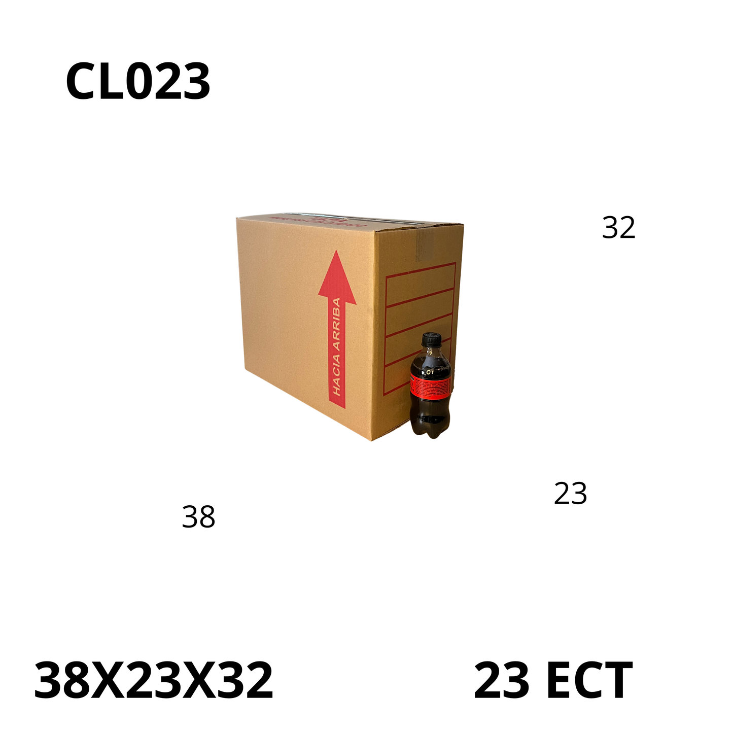 Caja Pegada Mediana de Cartón Corrugado Sencillo Kraft 38X23X32 cm 23 ECT - 25 piezas por paquete, perfectas para envíos, almacenamiento y mudanzas. Ofrecen protección, resistencia y excelente precio.