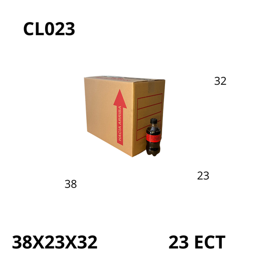 Caja Pegada Mediana de Cartón Corrugado Sencillo Kraft 38X23X32 cm 23 ECT - 25 piezas por paquete, perfectas para envíos, almacenamiento y mudanzas. Ofrecen protección, resistencia y excelente precio.