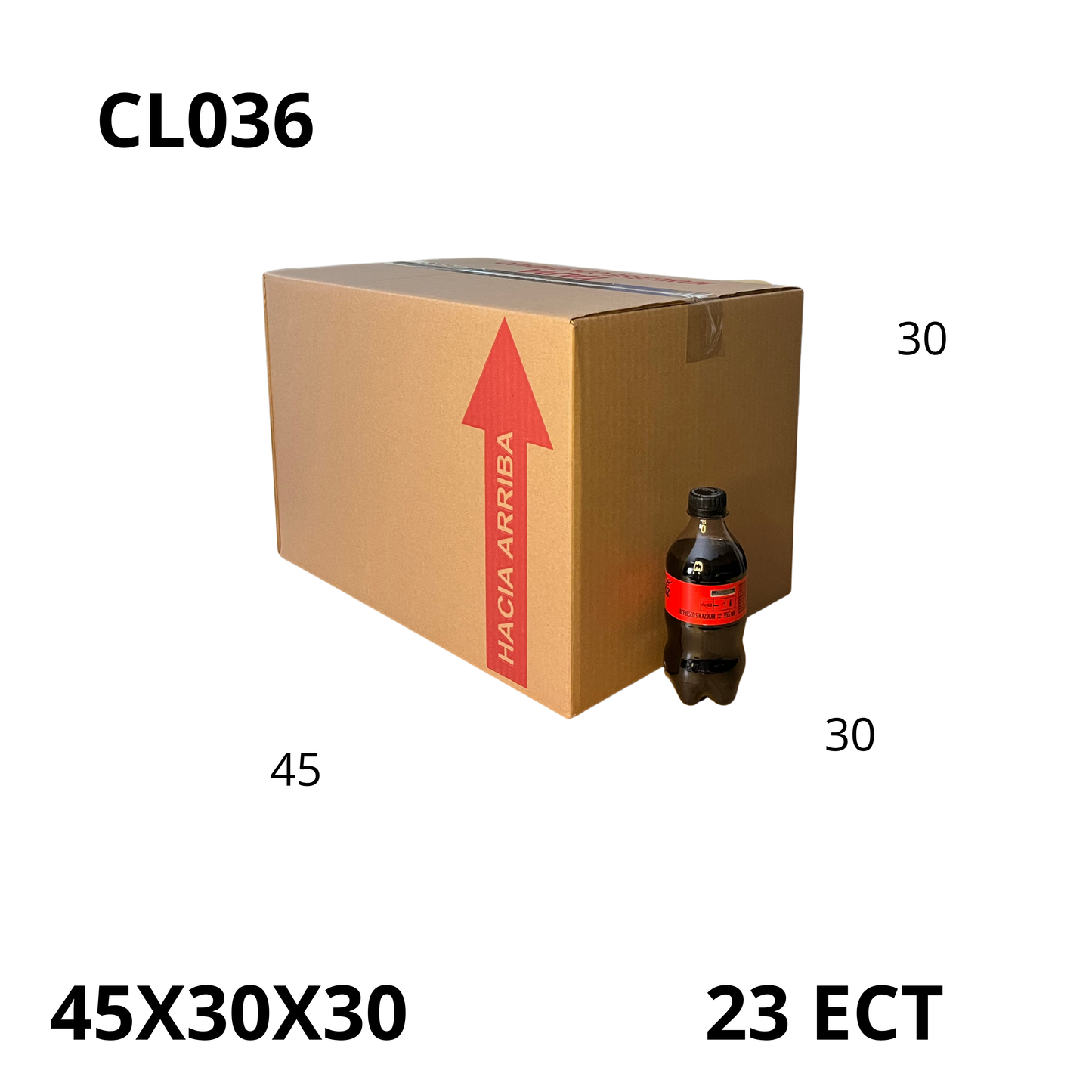 Caja Pegada Grande de Cartón Corrugado Sencillo Kraft 45X30X30 cm 23 ECT - 25 piezas por paquete, ideales para empaques y envíos, almacenamiento y mudanzas. Ofrecen resistencia, protección y excelente precio.