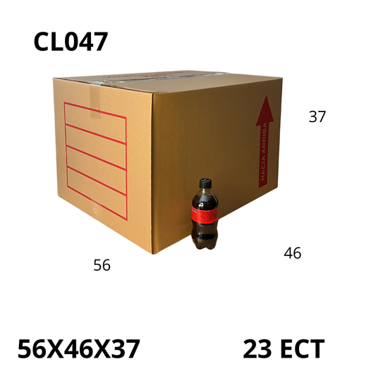Caja Pegada Extra Grande de Cartón Corrugado Sencillo Kraft 56X46X37 cm 23 ECT - 15 piezas por paquete, perfectas para envíos, mudanzas y almacenamiento de objetos voluminosos. Máxima resistencia y calidad al mejor precio.