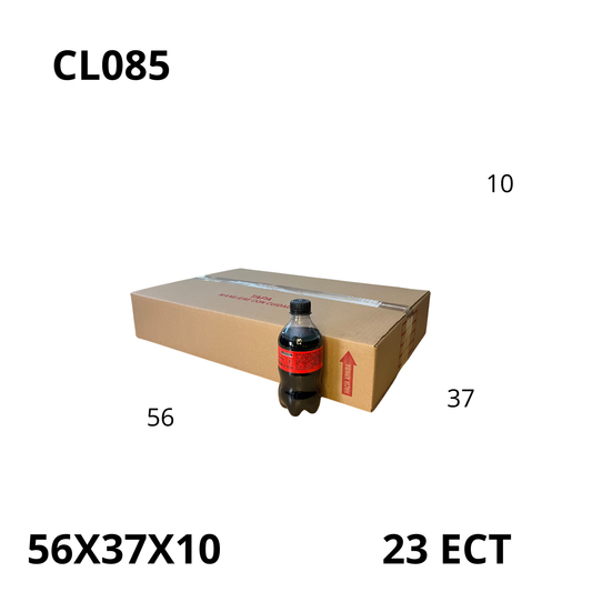 Caja Pegada Extra Grande de Cartón Corrugado Sencillo Kraft 56X37X10 cm 23 ECT - 25 piezas por paquete, perfectas para envíos, mudanzas y almacenamiento de objetos voluminosos. Máxima resistencia y calidad al mejor precio.