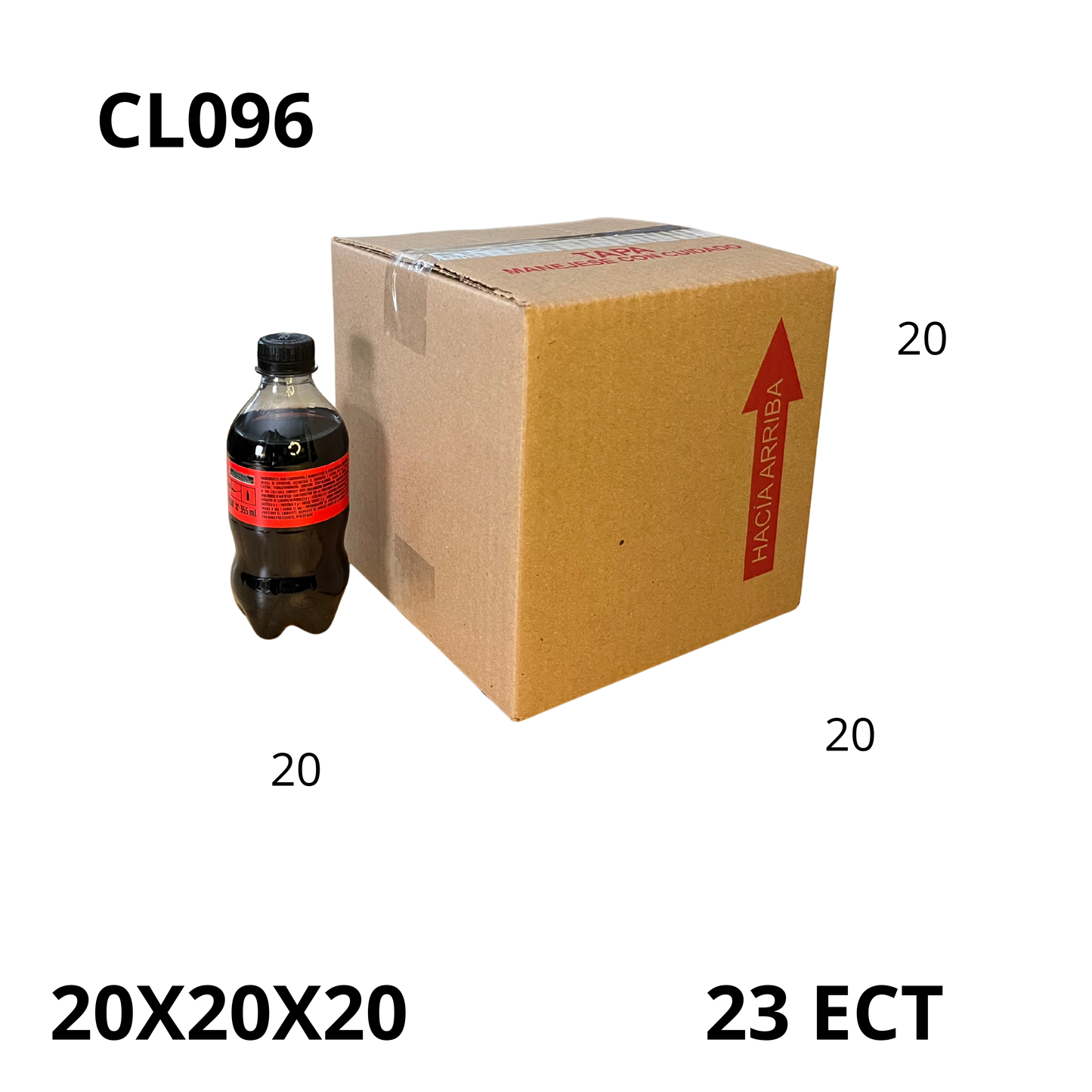 Caja Pegada Chica de Cartón Corrugado Sencillo Kraft 20X20X20 cm 23 ECT - 25 piezas por paquete, perfectas para envíos pequeños, almacenamiento y organización. Máxima protección y calidad al mejor precio.