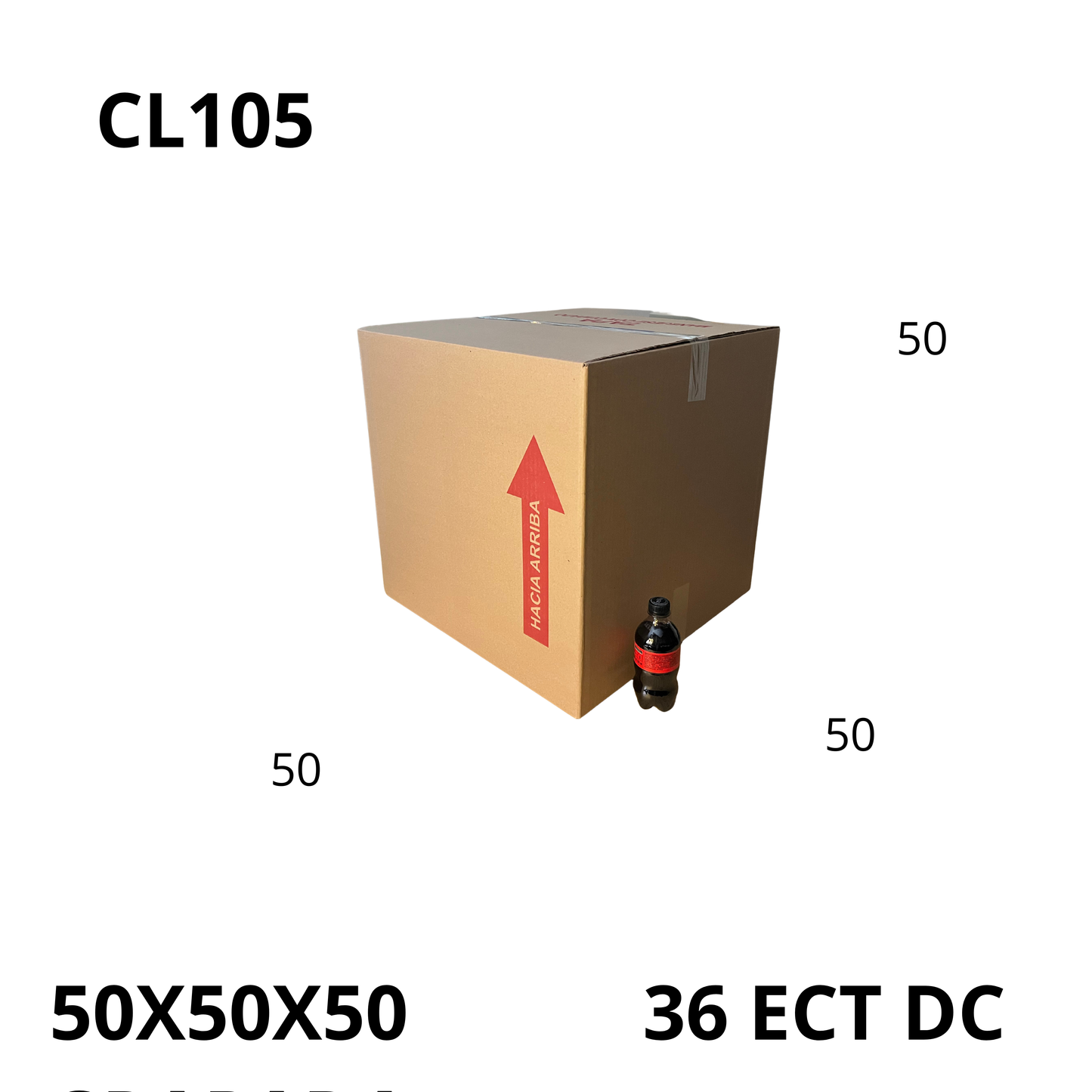 Caja Pegada Grande de Cartón Doble Corrugado Kraft 50X50X50 cm 36 ECT - 10 piezas por por paquete, ideales para empaques y envíos, almacenamiento y mudanzas. Ofrecen resistencia, protección y excelente precio.