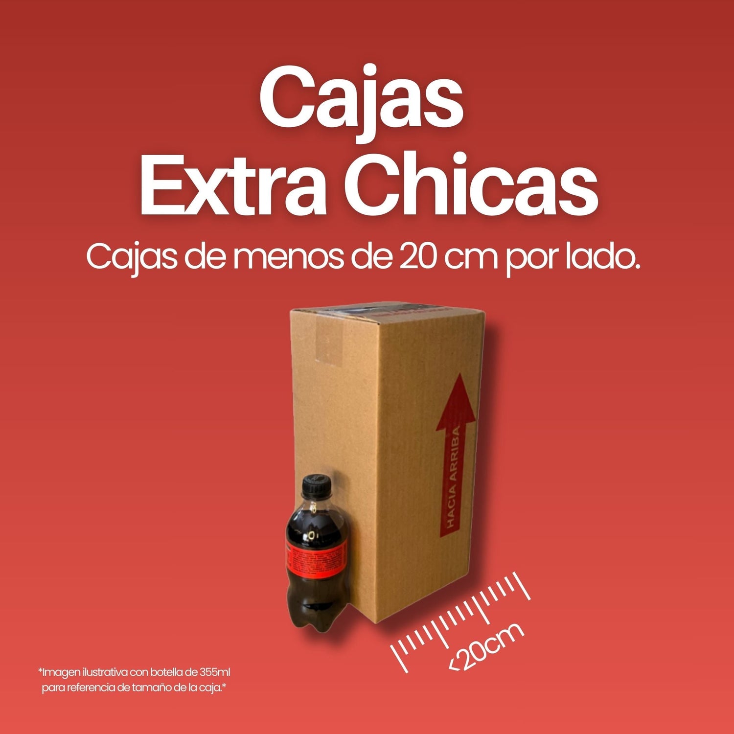 Cajas de cartón corrugado, tamaño extra chica, resistentes y funcionales para envíos, almacenamiento y embalaje. Ideales para negocios, ecommerce y logística.