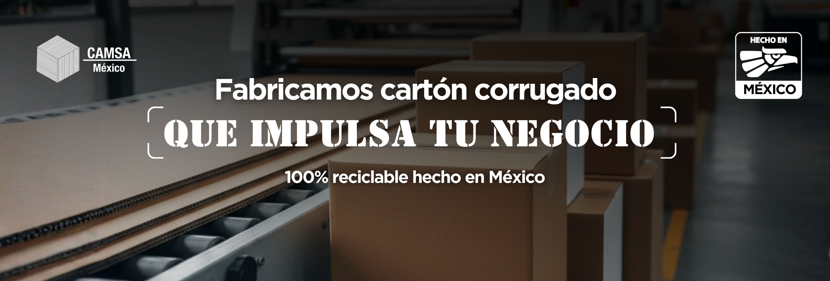 Fabricamos cajas de cartón corrugado, diferentes tamaños. 100% reciclable. Hecho en México.