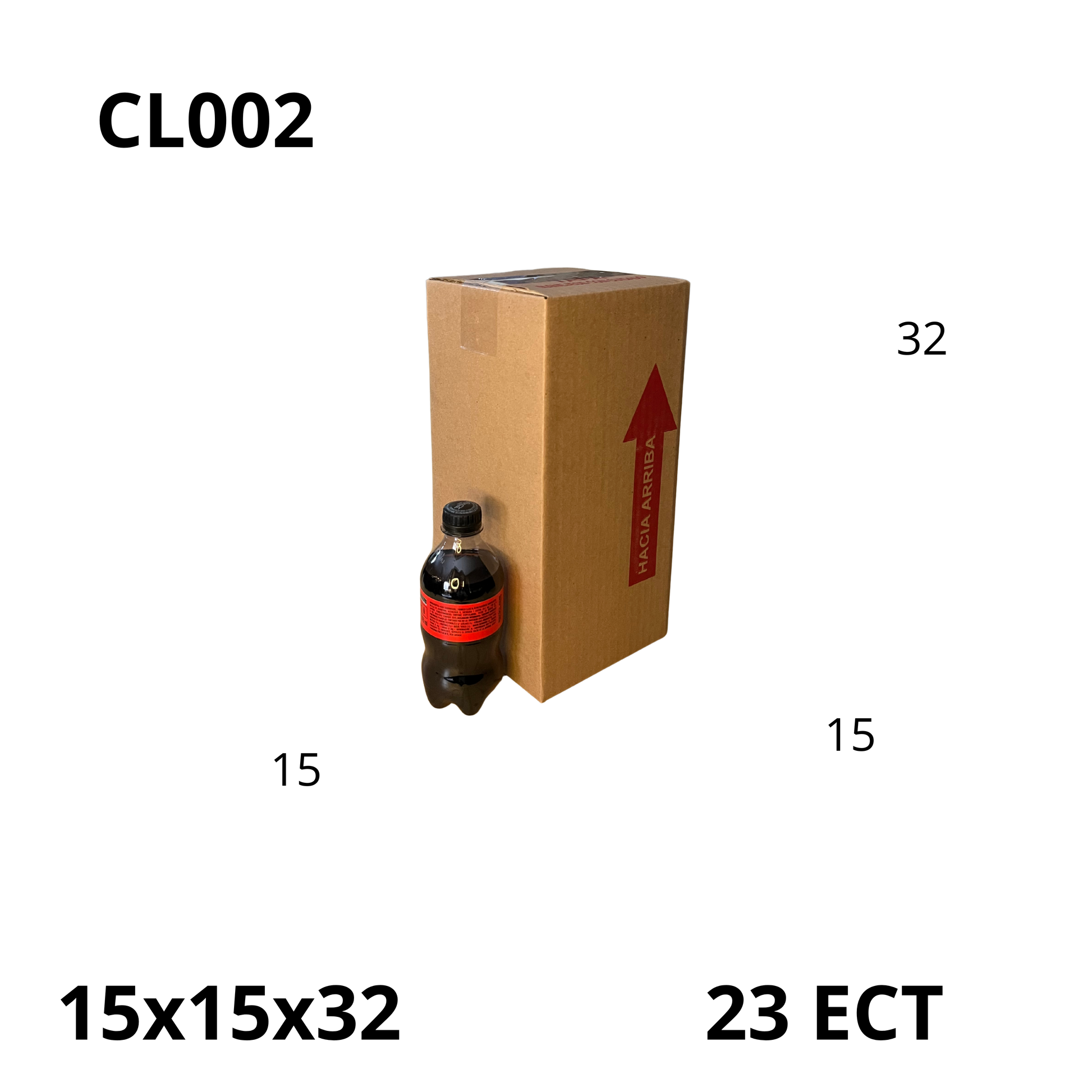 Caja Pegada Extra Chica de Cartón Corrugado Sencillo Kraft 15x15x32 cm 23 ECT - 25 piezas por paquete, perfectas para envíos pequeños, regalos y almacenamiento de objetos delicados. Ofrecen protección, resistencia y excelente precio.
