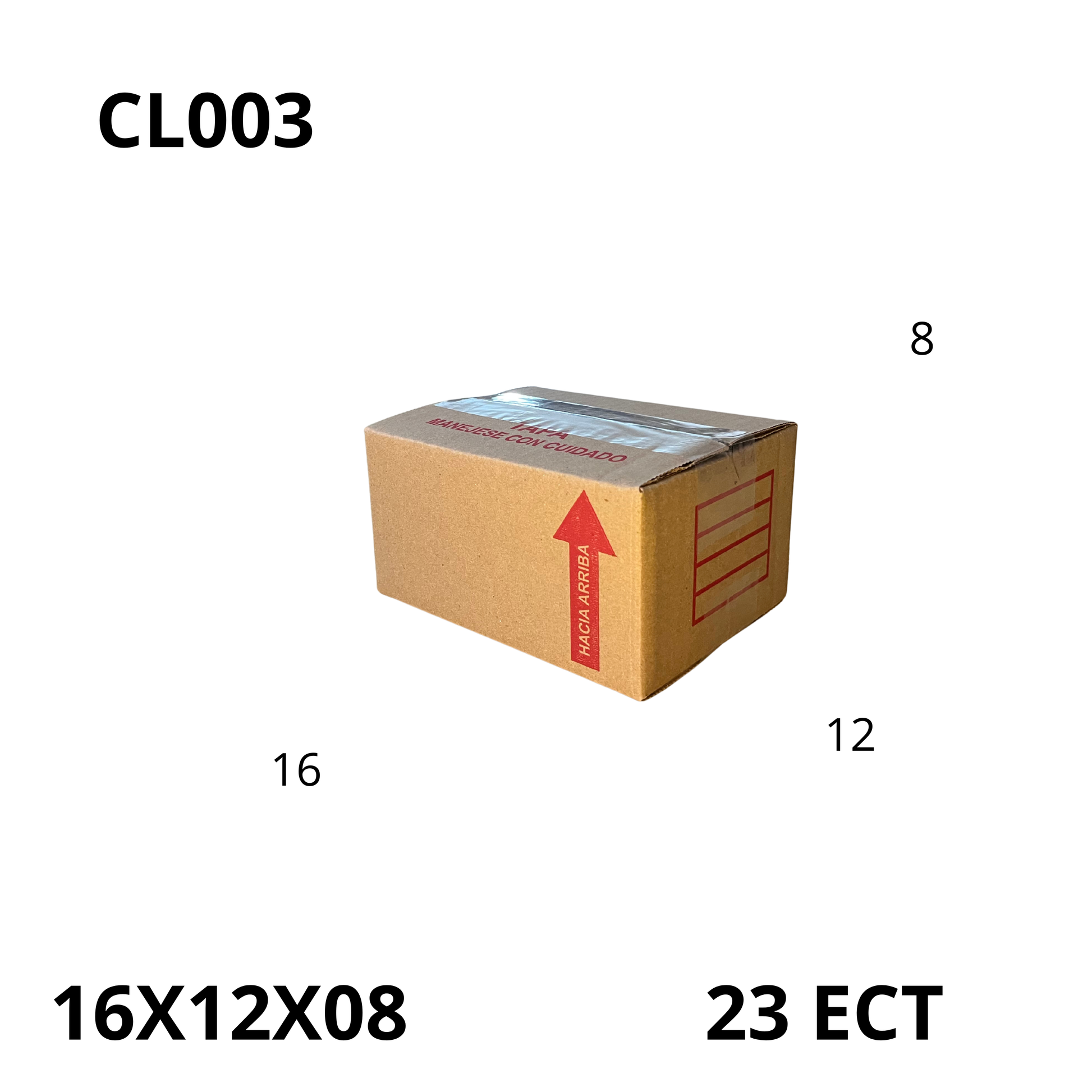 Caja Pegada Extra Chica de Cartón Corrugado Sencillo Kraft 16X12X08 cm 23 ECT - 25 piezas por paquete, perfectas para envíos pequeños, regalos y almacenamiento de objetos delicados. Ofrecen protección, resistencia y excelente precio.