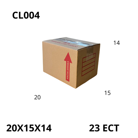Caja Pegada Chica de Cartón Corrugado Sencillo Kraft 20X15X14 cm 23 ECT - 25 piezas por paquete, perfectas para envíos pequeños, almacenamiento y organización. Máxima protección y calidad al mejor precio.