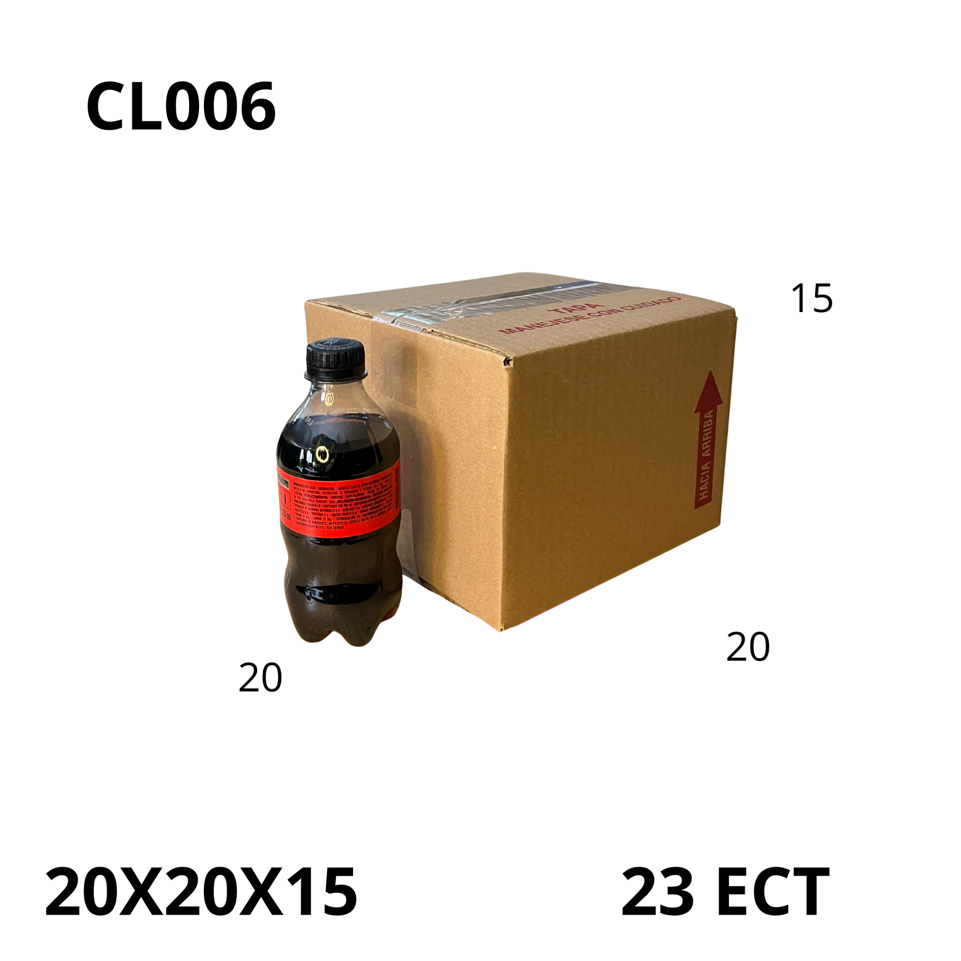 Caja Pegada Chica de Cartón Corrugado Sencillo Kraft 20X20X15 cm 23 ECT - 25 piezas por paquete, perfectas para envíos pequeños, almacenamiento y organización. Máxima protección y calidad al mejor precio.