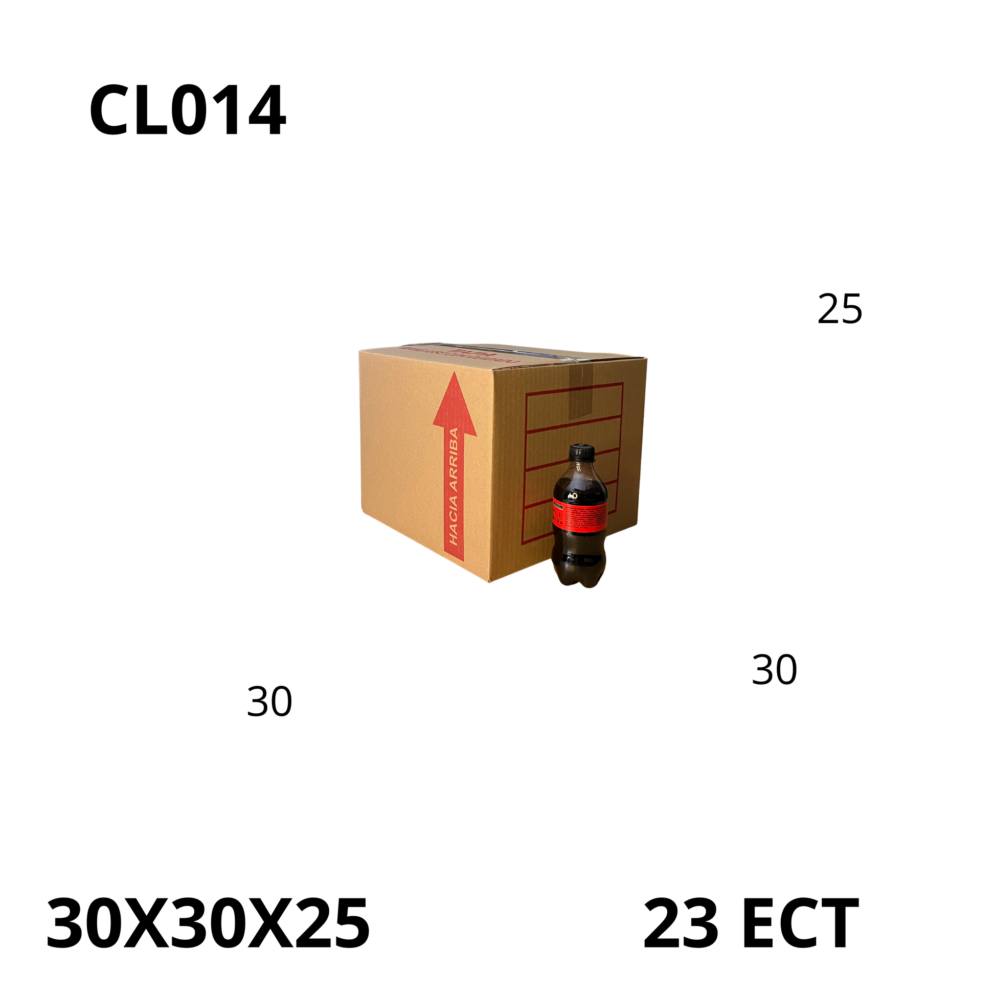 Caja Pegada Mediana de Cartón Corrugado Sencillo Kraft 30X30X25 cm 23 ECT - 25 piezas por paquete, perfectas para envíos, almacenamiento y mudanzas. Ofrecen protección, resistencia y excelente precio.