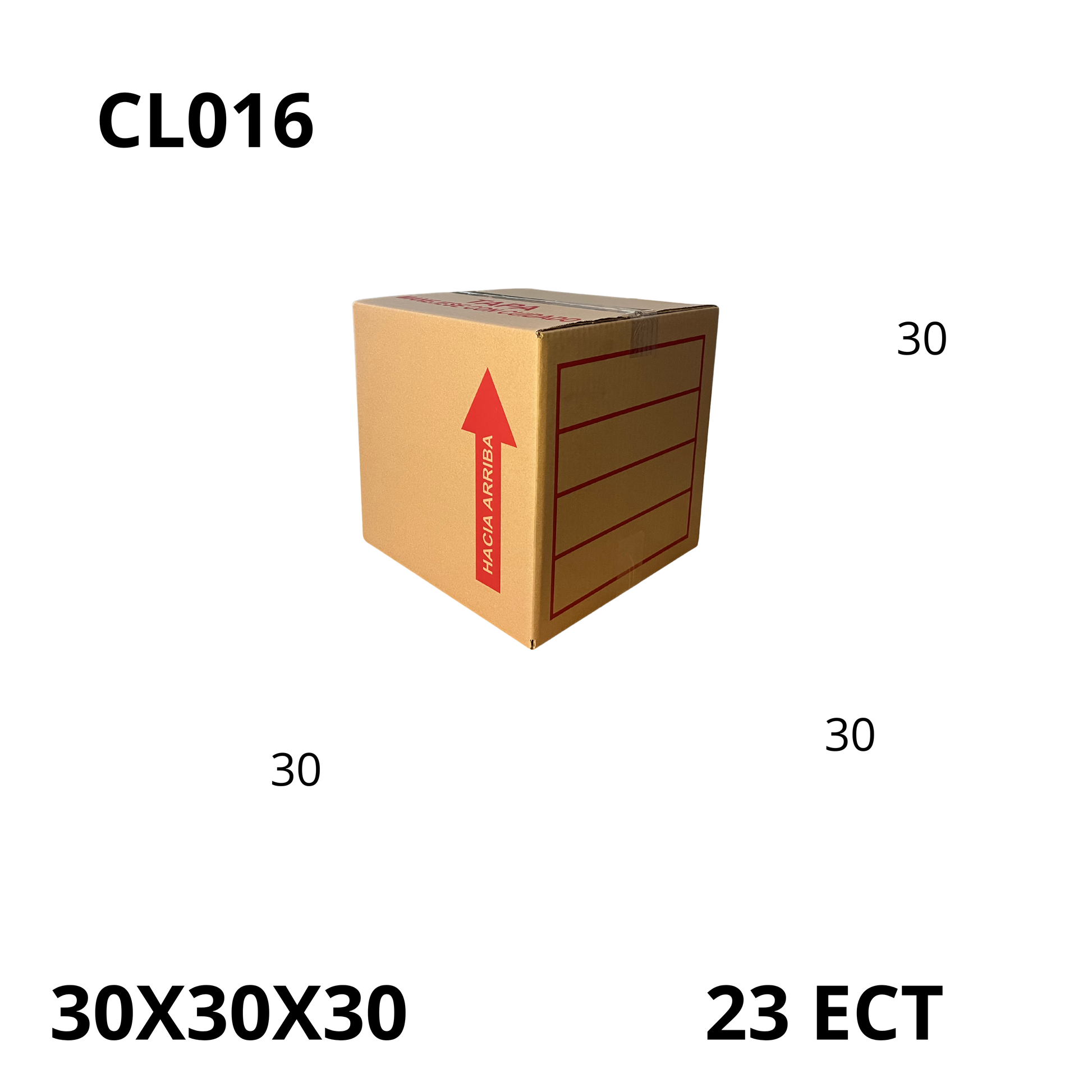 Caja Pegada Mediana de Cartón Corrugado Sencillo Kraft 30X30X30 cm 23 ECT - 25 piezas por paquete, perfectas para envíos, almacenamiento y mudanzas. Ofrecen protección, resistencia y excelente precio.