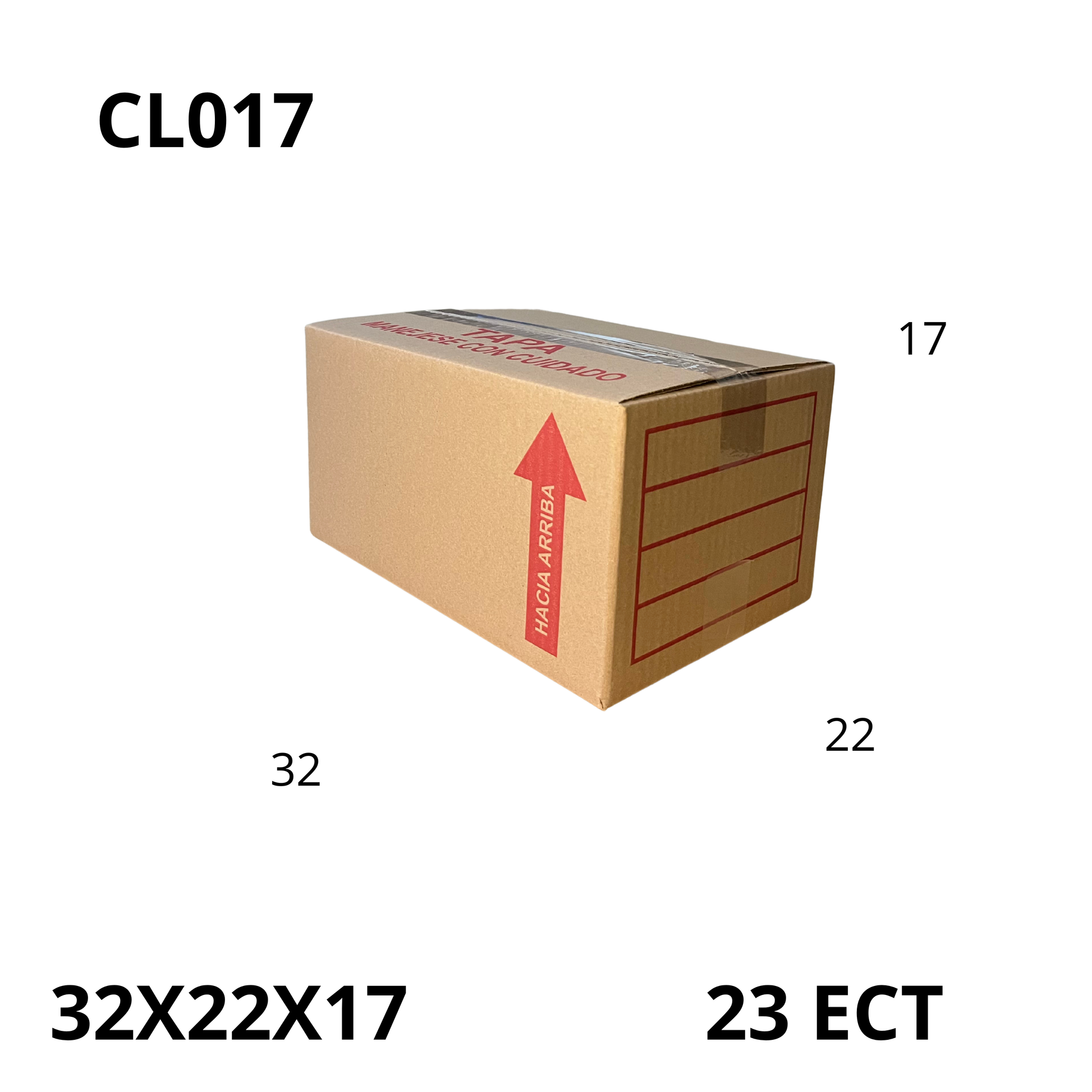 Caja Pegada Mediana de Cartón Corrugado Sencillo Kraft 32X22X17 cm 23 ECT - 25 piezas por paquete, perfectas para envíos, almacenamiento y mudanzas. Ofrecen protección, resistencia y excelente precio.