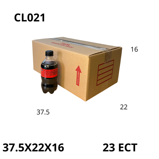 Caja Pegada Mediana de Cartón Corrugado Sencillo Kraft 37.5X22X16 cm 23 ECT - 25 piezas por paquete, perfectas para envíos, almacenamiento y mudanzas. Ofrecen protección, resistencia y excelente precio.
