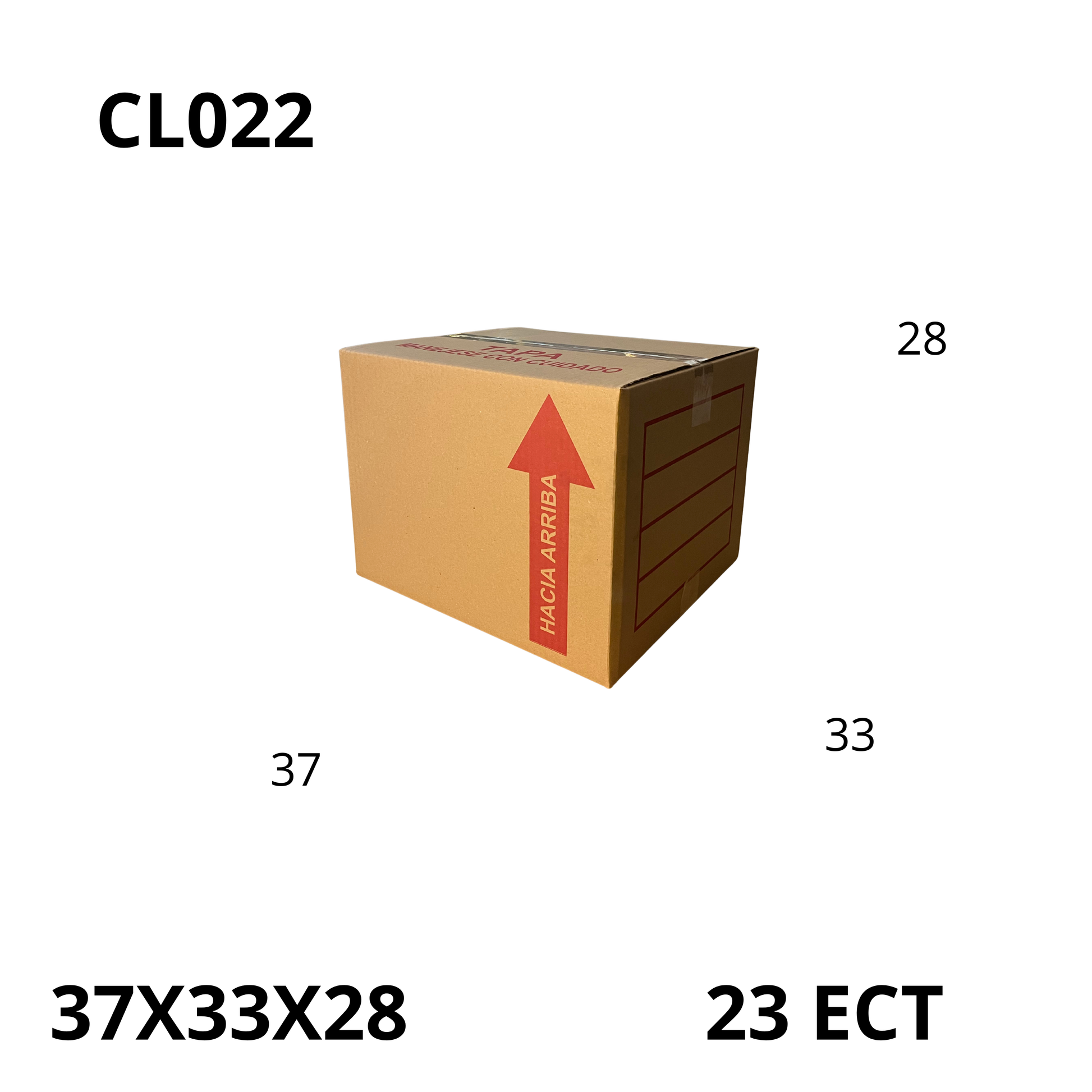 Caja Pegada Mediana de Cartón Corrugado Sencillo Kraft 37X33X28 cm 23 ECT - 25 piezas por paquete, perfectas para envíos, almacenamiento y mudanzas. Ofrecen protección, resistencia y excelente precio.