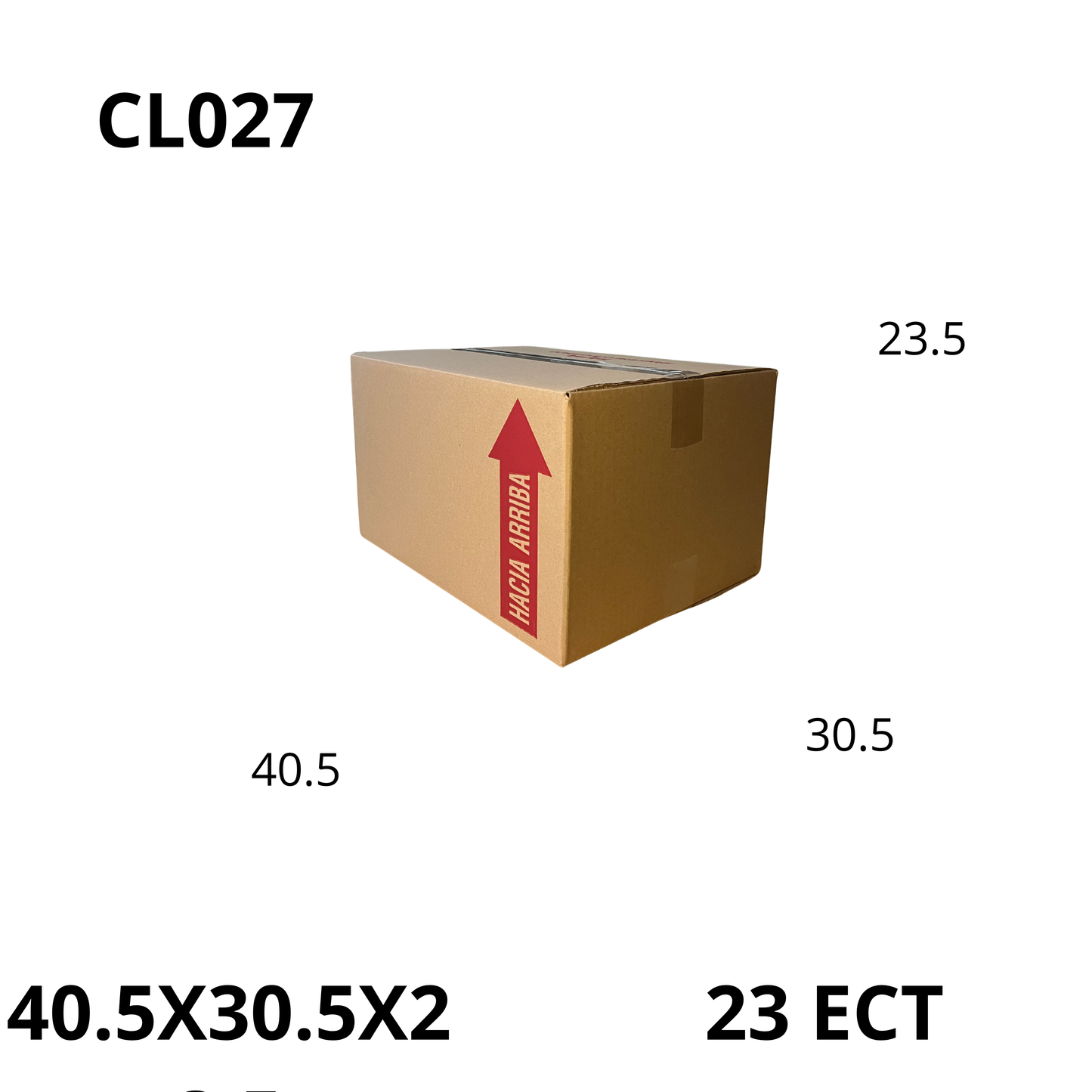 Caja Pegada Grande de Cartón Corrugado Sencillo Kraft 40.5X30.5X23.5 cm 23 ECT - 25 piezas por paquete, ideales para empaques y envíos, almacenamiento y mudanzas. Ofrecen resistencia, protección y excelente precio.