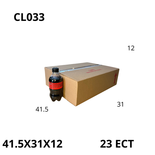 Caja Pegada Grande de Cartón Corrugado Sencillo Kraft 41.5X31X12 cm 23 ECT - 25 piezas por paquete, ideales para empaques y envíos, almacenamiento y mudanzas. Ofrecen resistencia, protección y excelente precio.