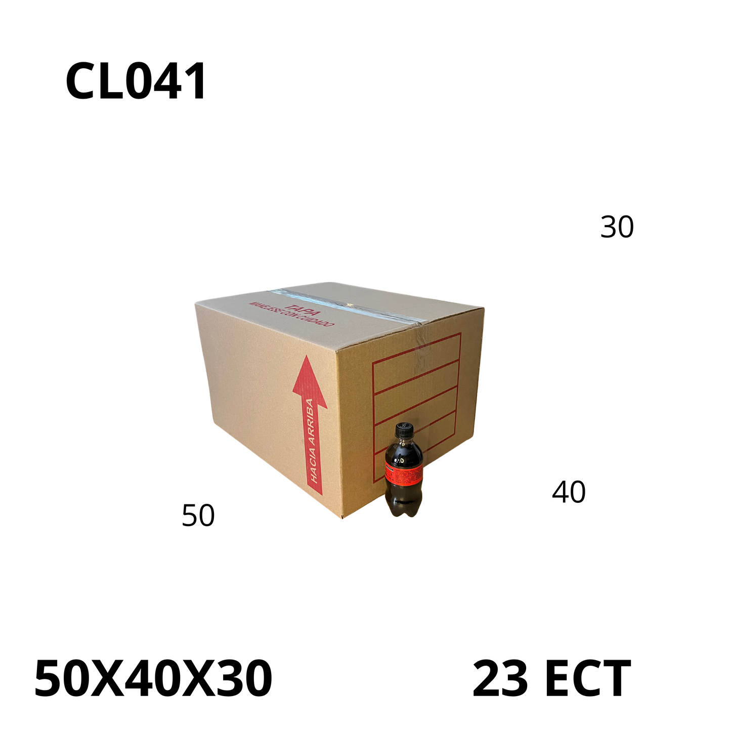 Caja Pegada Grande de Cartón Corrugado Sencillo Kraft 50X40X30 cm 23 ECT - 25 piezas por paquete, ideales para empaques y envíos, almacenamiento y mudanzas. Ofrecen resistencia, protección y excelente precio.