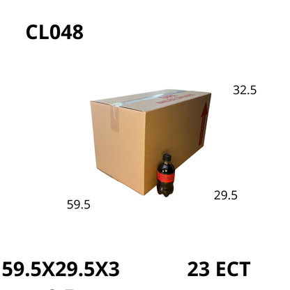 Caja Pegada Extra Grande de Cartón Corrugado Sencillo Kraft 59.5X29.5X32.5 cm 23 ECT - 25 piezas por paquete. para empaque y envío. Accesorio para cajas de cartón corrugado que mejora protección, embalaje y transporte.