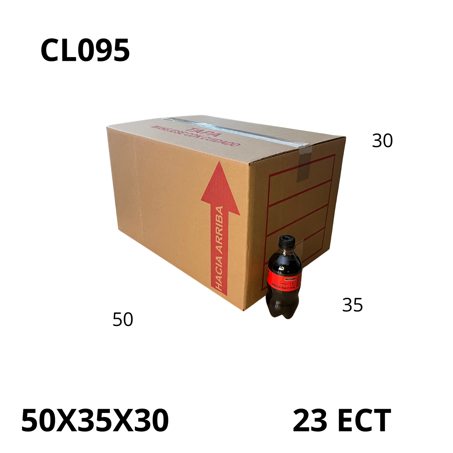 Caja Pegada Grande de Cartón Corrugado Sencillo Kraft 50X35X30 cm 23 ECT - 25 piezas por paquete, ideales para empaques y envíos, almacenamiento y mudanzas. Ofrecen resistencia, protección y excelente precio.