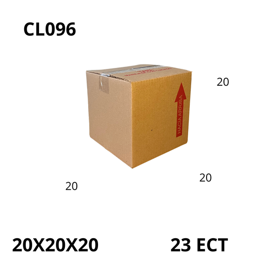 Caja Pegada Chica de Cartón Corrugado Sencillo Kraft 20X20X20 cm 23 ECT - 25 piezas por paquete, perfectas para envíos pequeños, almacenamiento y organización. Máxima protección y calidad al mejor precio.